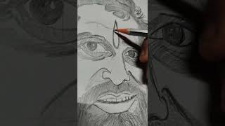 Dharmaveer Anand Dighe portrait drawingdrawing art trending ananddighesaheb dharmveer2 🚩🚩 [upl. by Evadnee193]