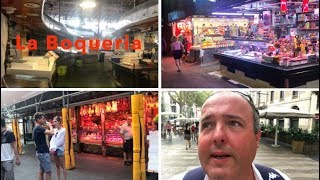 Visite de la BOQUERIA à BARCELONE en ESPAGNE [upl. by Adnaw262]