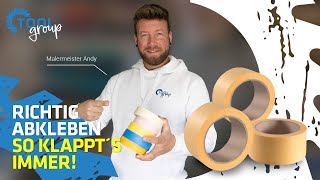 Wie KLEBE ich am besten Wände ab LIFEHACKS zum Abkleben amp Streichen vom Malermeister  ToolGroup [upl. by Porta]