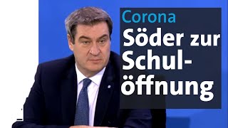 CoronaKrise Söder zum Schulbeginn in Bayern  BR24 [upl. by Mckinney101]