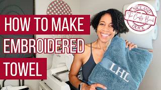 How To Embroider A Towel  Ricoma EM1010  Embroidery Project  College Dorm Room [upl. by Di]