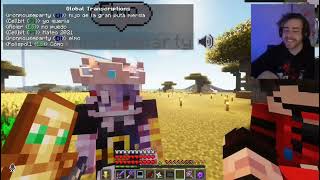 IRONMOUSE DICIENDO INSULTOS EN ESPAÑOL 🤣🤣🤣 qsmp cellbit ironmouse roier [upl. by Yelac800]