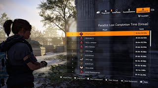 625 The Division 2  WORLD RECORD  Paradise Lost incursion speedrun TOS INC [upl. by Case824]