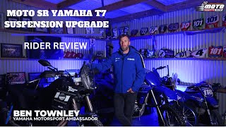 Yamaha T7 Ben Townley Rider Review  Suspension Upgrade Moto SR [upl. by Kcirdet]