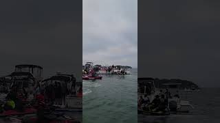 Party Time at Peddocks Island party fishing boating water boats boston [upl. by Ellennej]