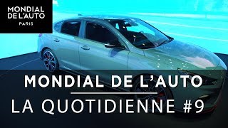 Mondial de lAuto  Le JT9  le Audi SQ2 i30 Hyundai le retour de Peugeot à la moto [upl. by Asilehs597]