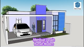 Membuat Desain Rumah Mewah di SketchUp  Tips Desain Rumah 2024 [upl. by Anicul]