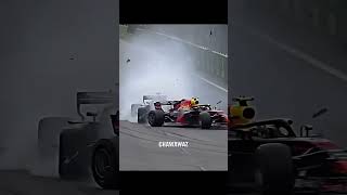 When Verstappen and Ricciardo CRASHED in Baku [upl. by Aiouqes]