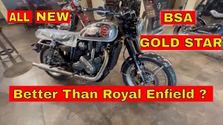 BSA Gold Star first review amp all detailed features in hindi review bsa 650cc price jawayezdi [upl. by Llenrev]