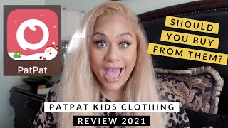 Huge 2021 PatPat Kids Clothes Review Haul [upl. by Lahcym]