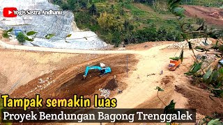 Menengok dari dekat kegiatan pengerjaan pembangunan proyek Bendungan Bagong Trenggalek [upl. by Cruz]