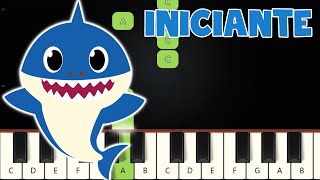 Baby Shark  Piano e Teclado Iniciante  Nível Fácil [upl. by Weatherley]