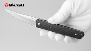 Boker Plus Kwaiken Flipper Carbon english [upl. by Tailor707]