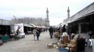 Foire à la brocante place des Quinconces Bordeaux [upl. by Nerdna]