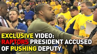 Raptors President Masai Ujiri Accused of Pushing Hitting Deputy at NBA Finals [upl. by Harim95]