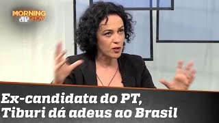 Filósofa Márcia Tiburi excandidata do PT relata ameaças e dá adeus ao Brasil [upl. by Atin630]