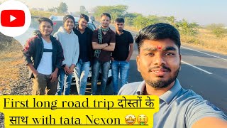 My First long roadtrip🛣️🚙with Tata Nexon❤️tatanexoncarviralroadtriproadtrips traveltrend [upl. by Tab]