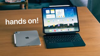 M4 iPad Pro  M2 iPad Air 2024 hands on [upl. by Suchta]