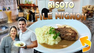 RISOTO DE QUEIJO COM FILÉ MIGNON AO MOLHO MADEIRA  ESPECIAL DIA DAS MÃES [upl. by Halfdan546]