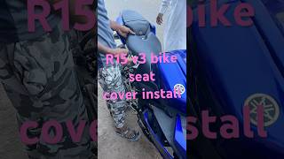 R15 v3 bike seat cover install [upl. by Alekahs]