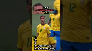 Top 5 Philippe Coutinho Goals shorts reels coutinho liverpool brazil footy football soccer [upl. by Hcnarb]