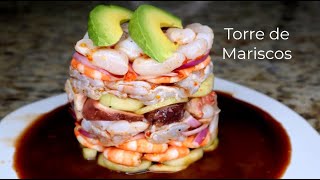 TORRE DE MARISCOS ESTILO SINALOA  CocinablogOficial [upl. by Wendel234]