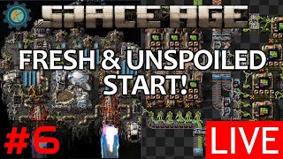 Time To Research Fancy New Techs With PINK Science  Factorio Space Age Stream 6 [upl. by Ocnarf]