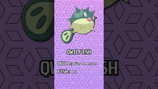 🐡Etimología Pokémon QWILFISH y OVERQWIL🐡 [upl. by Novah]