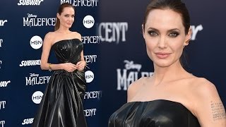 Angelina Jolie Fashion at Maleficent Premiere in Hollywood [upl. by Ydnor]