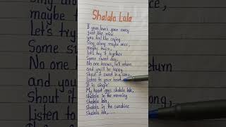 Shalala Lala 🤎  Vengaboys lyrics viral shorts [upl. by Lorrin]