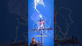 Hit by Lightning Twice😲 facts shortsviral shorts viral [upl. by Earas]