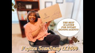 Fujitsu ScanSnap  IX1600 Scanner Review  THE BEST SCANNER FOR A NOTARY SIGNING AGENT [upl. by Sancha]