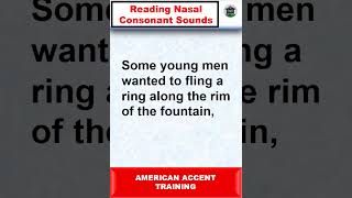 Reading Nasal Consonant Sounds  American accent Training english englishpronunciation [upl. by Leshia541]