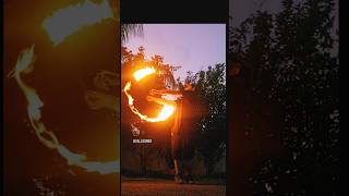 Learning How to bend Fire fireflow fire fireperformer entertainment crazy firebender [upl. by Ellehcan308]