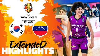 Korea 🇰🇷 vs Venezuela 🇻🇪  Highlights  FIBAWWC 2026 PreQualifying Tournament [upl. by Rogovy]