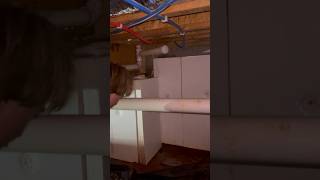 Massive leak under a house caused by cleaning ladys wow viralshort fyp waterleakage funnymemes [upl. by Hoffer666]