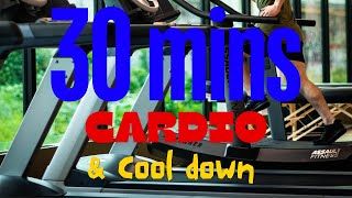 30 Mins Cardio with Weighted Vest amp More Day 3Home Gym Series cardio workout treadmill [upl. by Philips]