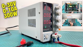 Topshak NPS3010W DC Bench Power Supply 030V 10A 300W Unboxing and Review [upl. by Gnuh927]