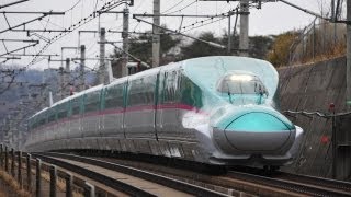 Japanese High Speed Train  E5 Series Shinkansen Bullet Hayabusa [upl. by Zahavi]