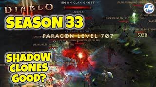 Shadow Clones Diablo 3 Season 33  Good or pretty useless [upl. by Zebulon]