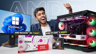 Building the Ultimate Budget All AMD Gaming PC 🤩 With Ryzen 5 9600X⚡ [upl. by Hannus]