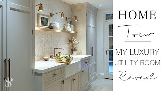 MY LUXURY UTILITY ROOM  INTERIOR DESIGNER HOME TOUR  Part 3 [upl. by Natiha]