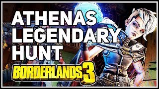 Athenas Legendary Hunt location Borderlands 3 [upl. by Enerod]