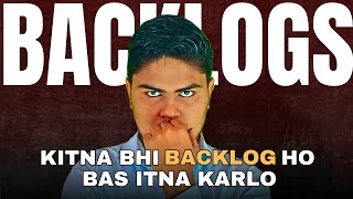 How to Finish Backlogs 🔥  Backlog Removal Strategy  Snehit Mishra  IIT JEE 2025  Urgent Video [upl. by Crista]