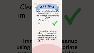 QUIZ What to Do During a Chemical Spill  Safety First safety quiz [upl. by Abner]