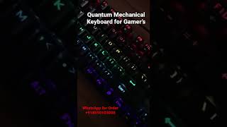 Quantum Mechanical Keyboard for Gamer’s QHM 9850 RGB Lights [upl. by Cha]