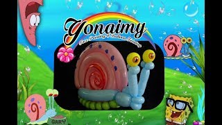 COMO HACER A GARY CON GLOBOS  HOW TO MAKE A GARY SNAIL [upl. by Merill]