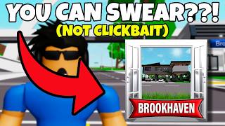 YOU CAN FINALLY SWEAR IN ROBLOX BROOKHAVEN 😱 Brookhaven Secrets [upl. by Anilok]