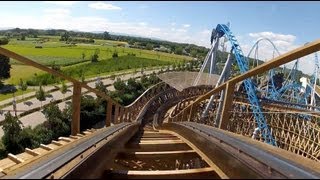 Wodan Timburcoaster Complete Roller Coaster POV Europa Park Germany [upl. by Shanna]