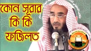 কোন সূরার কি কি ফজিলত বিস্তারিত শুনুন  Kon Surar Ki Ki Fojilot By Sheikh Motiur Rahman Madani [upl. by Arej10]